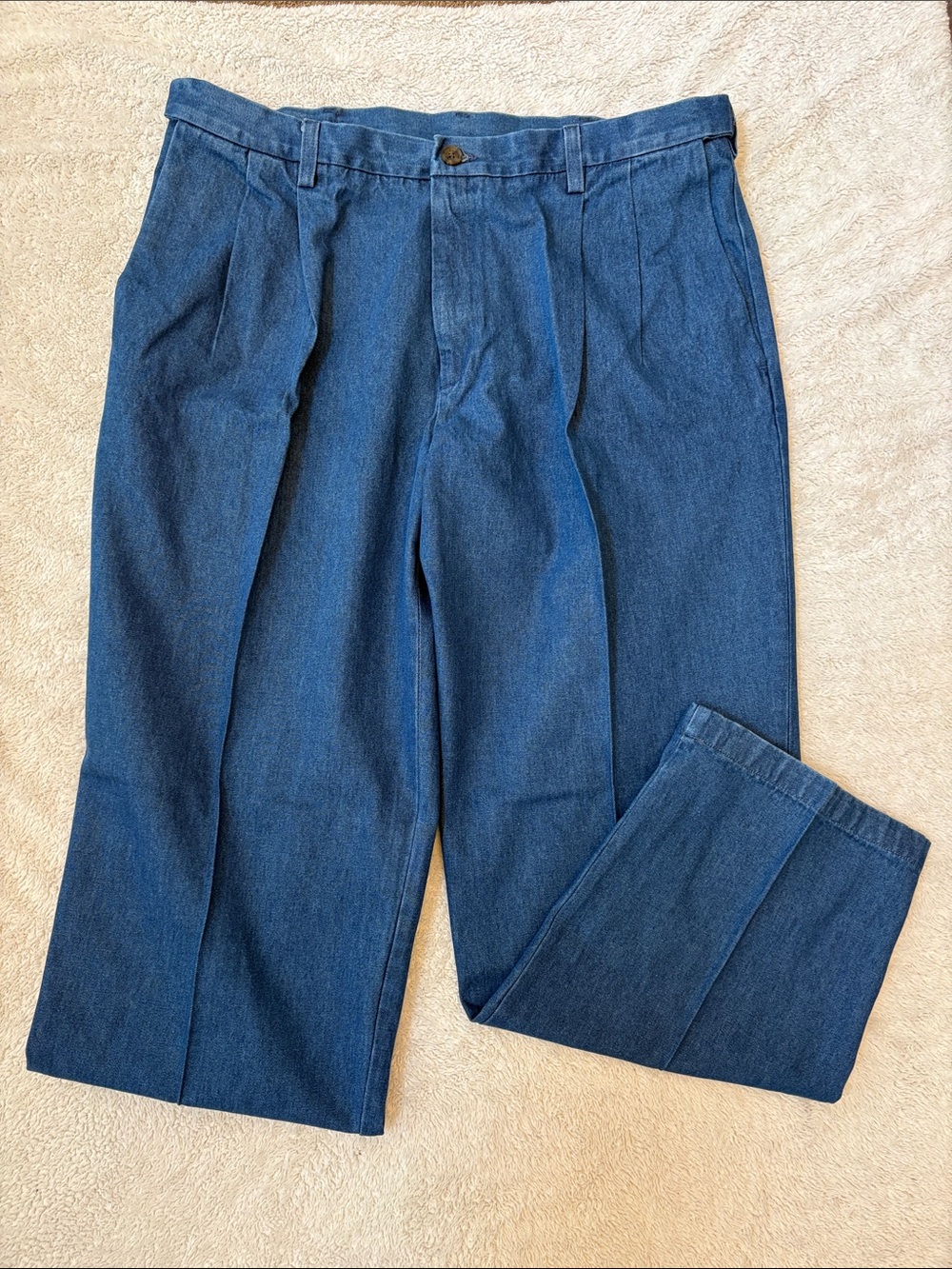 Haggar Blue Denim Waistband with Branded Label